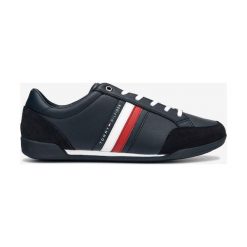 Tommy Hilfiger Corporate Tenisówki Niebieski. Niebieskie trampki męskie TOMMY HILFIGER, bez wzorów, ze skóry, bez zapięcia. Za 462,95 zł.