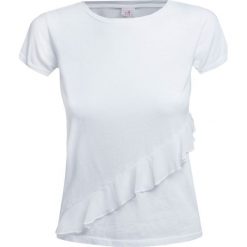 T-shirt DEHA DANCE Biały. Białe bluzki dziewczęce marki Deha, bez wzorów, z bawełny, z okrągłym kołnierzem, bez rękawów, bez kaptura. W wyprzedaży za 147,00 zł.