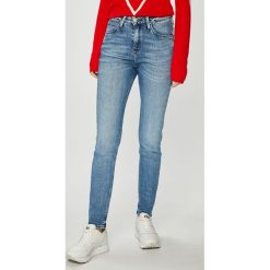 Lee - Jeansy Scarlett. Niebieskie jeansy damskie skinny marki Lee, m, z elastanu, z podwyższonym stanem. Za 329,90 zł.
