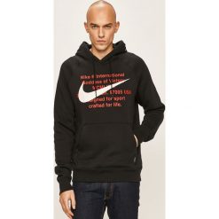 Nike Sportswear - Bluza. Czarne bluzy męskie Nike Sportswear, s, z nadrukiem, z bawełny, z kapturem, bez rękawów, z kapturem. Za 279,90 zł.