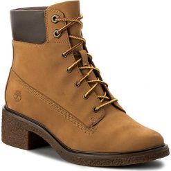 Botki TIMBERLAND - Brinda 6 In Lace Up A1KLL Wheat. Brązowe buty zimowe damskie Timberland, z materiału. W wyprzedaży za 369,00 zł.