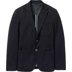 Marynarka bawełniana ze stretchem bonprix czarny. Czarne marynarki męskie marki bonprix, m, z bawełny. Za 249,99 zł.