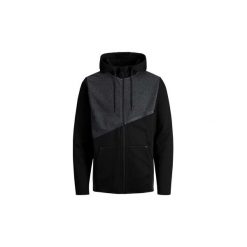 Bluzy Jack Jones 12140133 CARLO. Czarne bluzy męskie Jack & Jones, m, bez wzorów, bez kołnierzyka, bez rękawów, bez kaptura. Za 153,48 zł.