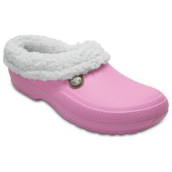 Crocs Buty Classic Blitzen Iii Clog Carnation/Oatmeal 38,5. Różowe klapki damskie Crocs, bez wzorów, bez obcasa. W wyprzedaży za 168,00 zł.