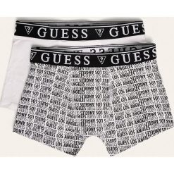 Guess Jeans - Bokserki dziecięce 113-166 cm (2 pack). Białe majtki chłopięce Guess Jeans, z aplikacjami, z elastanu. Za 99,90 zł.