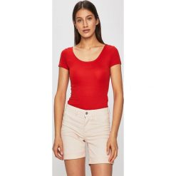 Tally Weijl - Top. Czerwone bluzki damskie TALLY WEIJL, s, bez wzorów, z bawełny, z okrągłym kołnierzem. W wyprzedaży za 37,90 zł.
