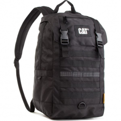 Plecak CATERPILLAR - Backpack With Flap 83461-01 Black. Czarne plecaki męskie marki Caterpillar, bez wzorów, z materiału. W wyprzedaży za 149,00 zł.