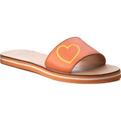 Chodaki damskie: Klapki LOVE MOSCHINO - JA28052G03JA0450 Aranci