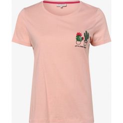 ONLY Carmakoma - T-shirt damski – Carchase Life, różowy. Różowe t-shirty damskie Only Carmakoma, bez wzorów, z bawełny, klasyczne, z klasycznym kołnierzykiem. Za 89,95 zł.