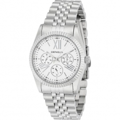 Zegarek kwarcowy w kolorze srebrno-białym. Szare, analogowe zegarki damskie Esprit Watches, ze stali. W wyprzedaży za 227,95 zł.