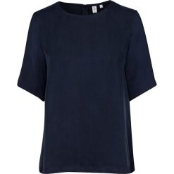 Topy sportowe damskie: Bluzka – Comfort fit – w kolorze granatowym