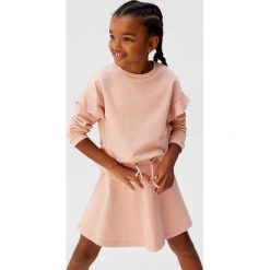 Mango Kids - Spódnica dziecięca Lili 110-164 cm. Różowe spódniczki dziewczęce Mango Kids, bez wzorów, z bawełny, mini, rozkloszowane. Za 45,90 zł.