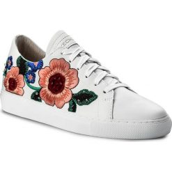 Sneakersy SKECHERS - Vaso 48876/WHT White. Białe półbuty damskie Skechers, ze skóry. W wyprzedaży za 239,00 zł.