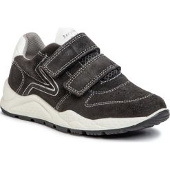 Sneakersy SERGIO BARDI YOUNG - SBY-02-03-000047 266. Szare trampki chłopięce Sergio Bardi Young, bez wzorów, ze skóry, na rzepy. W wyprzedaży za 169,00 zł.