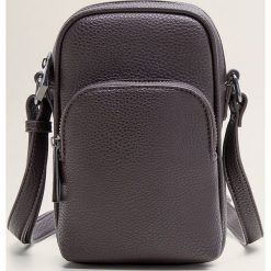 Mango Man - Torba Grain. Pomarańczowe torby męskie skórzane marki Mango Man, w paski, z poliesteru, casualowe, na ramię, małe. Za 119,90 zł.
