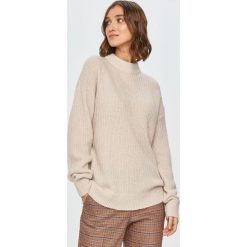 Tommy Hilfiger - Sweter. Białe swetry damskie TOMMY HILFIGER, s, bez wzorów, z wełny, z długim rękawem, długie, bez kaptura. Za 599,90 zł.
