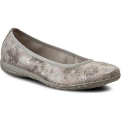 Baleriny CAPRICE - 9-22142-28 lt Grey Comb 208. Szare baleriny damskie Caprice, bez wzorów, ze skóry, bez obcasa. W wyprzedaży za 169,00 zł.