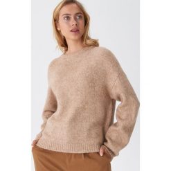 Melanżowy sweter - Beżowy. Brązowe swetry damskie House, s, bez wzorów, bez rękawów, bez kaptura. Za 99,99 zł.