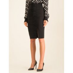 Spódnica ołówkowa TwinSet 192TP2095. Czarne spódniczki damskie Twinset, bez wzorów, z elastanu, midi, ołówkowe. W wyprzedaży za 349,00 zł.