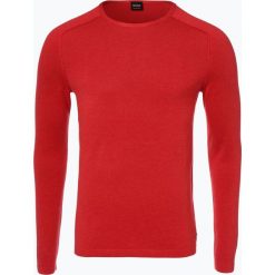 Swetry klasyczne męskie: BOSS Casual – Sweter męski – Amiroy, czerwony