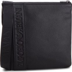 Saszetka EMPORIO ARMANI - Y4M177 YG89J 81072 Black. Czarne torby męskie skórzane marki Emporio Armani, bez wzorów, ze skóry ekologicznej, młodzieżowe. Za 599,00 zł.