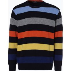 Paul & Shark - Sweter męski, niebieski. Niebieskie swetry męskie marki Paul & Shark, m, w paski, z wełny, eleganckie, bez kołnierzyka, bez kaptura. Za 649,95 zł.