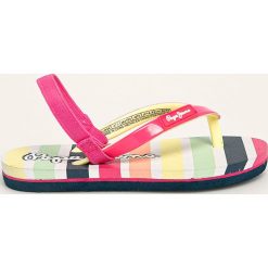 Pepe Jeans - Japonki dziecięce Dorset Beach. Różowe sandały dziewczęce Pepe Jeans, z jeansu, bez zapięcia. Za 79,90 zł.
