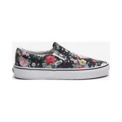 Vans Slip On Buty Czarny Wielokolorowy. Czarne trampki i tenisówki damskie Vans, w kwiaty, z materiału, bez zapięcia. Za 274,95 zł.