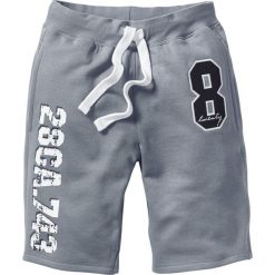 Bermudy dresowe bonprix szary melanż. Szare spodenki dresowe męskie bonprix, s, w paski, sportowe. Za 59,99 zł.