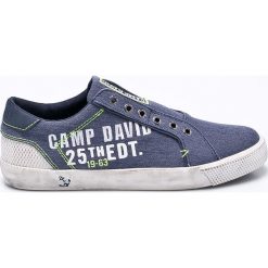 Camp David - Tenisówki. Niebieskie trampki męskie marki Camp David, bez wzorów, z gumy, na sznurówki. W wyprzedaży za 179,90 zł.