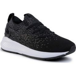 Buty 4F - D4L20-OBDS300 20S. Czarne buty sportowe damskie 4f, bez wzorów, z tworzywa sztucznego, sportowe, na fitness i siłownię. W wyprzedaży za 159,00 zł.