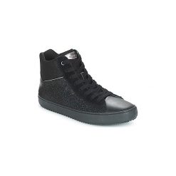 Buty Dziecko Geox J KALISPERA GIRL. Czarne trampki dziewczęce Geox, bez wzorów, bez zapięcia. Za 299,00 zł.