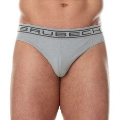 Slipy męskie: Brubeck Slipy męskie Comfort Cotton szare r. M (BE00290A)