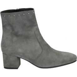 Botki - 5255223 GRAFI. Czarne botki damskie skórzane marki Venezia, na obcasie. Za 399,00 zł.
