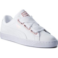 Sneakersy PUMA - Basket Heart Leather 367817 01 Puma White/Rose Gold. Białe półbuty damskie Puma, ze skóry. W wyprzedaży za 239,00 zł.