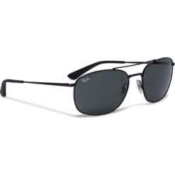 Okulary przeciwsłoneczne RAY-BAN - 0RB3654 002/71 Black/Black. Czarne okulary przeciwsłoneczne męskie Ray-Ban, z tworzywa sztucznego. W wyprzedaży za 399,00 zł.