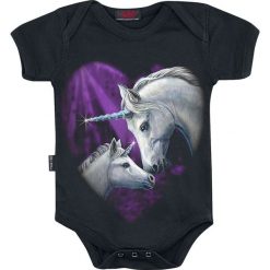 Spiral Sacred Love Body czarny. Czarne body niemowlęce marki Spiral, bez wzorów, bez rękawów. Za 62,90 zł.