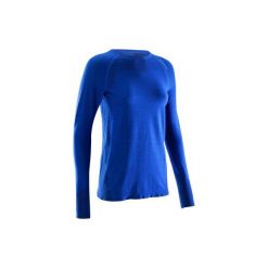 Podkoszulka Seamless merino damska. Niebieskie podkoszulki damskie SIMOND, m, bez wzorów, z wełny, bez rękawów. Za 109,99 zł.
