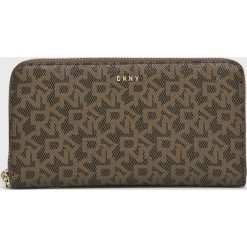Dkny - Portfel. Szare portfele damskie DKNY, bez wzorów, z poliesteru. Za 519,90 zł.