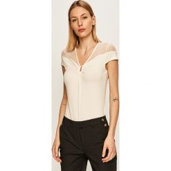 Morgan - T-shirt. Czarne bluzki damskie Morgan, s, bez wzorów, z elastanu, casualowe, bez kołnierzyka. W wyprzedaży za 89,90 zł.