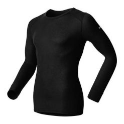 Odlo Koszulka męska l/s crew neck Warm czarna r. XXL (152022). Czarne bluzki sportowe damskie marki Odlo, l. Za 123,14 zł.