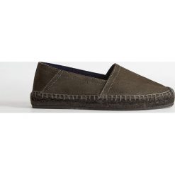 Mango Man - Espadryle skórzane Yute. Żółte espadryle męskie Mango Man, bez wzorów, ze skóry. Za 199,90 zł.