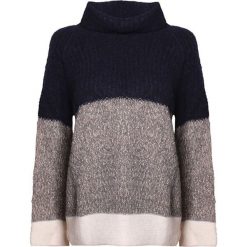 Sweter w kolorze szaro-granatowym. Szare swetry damskie Stefanel, l, z wełny. W wyprzedaży za 369,95 zł.