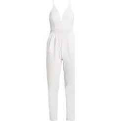 Kombinezony damskie: WAL G. V NECK Kombinezon white