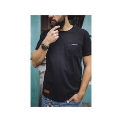T-shirt Pocket Basic. Czarne t-shirty męskie The urban beard, m, z bawełny. Za 109,00 zł.