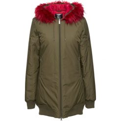 Kurtki damskie: Kurtka parka bonprix oliwkowo-ciemnoczerwony