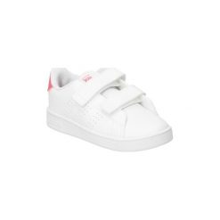 Buty Dziecko adidas ADVANTAGE EF0300 COLOR BLANCO DE VELCRO. Białe trampki dziewczęce Adidas, bez wzorów, bez zapięcia. Za 143,70 zł.