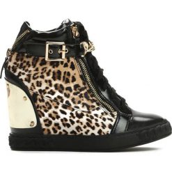 Panterkowe Sneakersy Marry The Night. Czarne sneakersy damskie vices, z materiału. Za 79,99 zł.