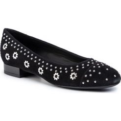 Baleriny GEOX - D Wistrey F D944GF 00023 C9999 Black. Czarne baleriny damskie Geox, bez wzorów, ze skóry, klasyczne, bez obcasa. W wyprzedaży za 349,00 zł.