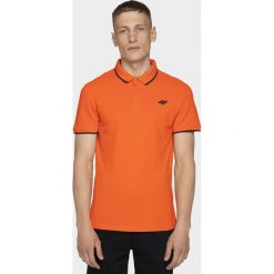 T-shirt męski TSM024 - pomarańcz. T-shirty męskie 4f, m, bez wzorów, z bawełny, bez kołnierzyka. W wyprzedaży za 39,99 zł.
